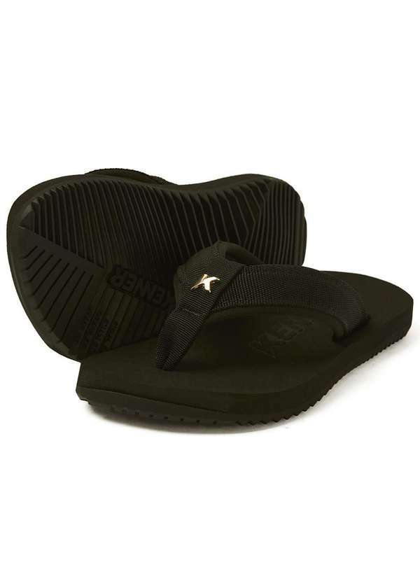 Kenner - Chinelo Infantil Kenner Kivah Cushy Kids - Preto Preto