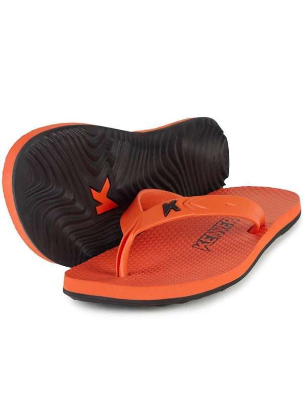 Kenner - Chinelo Kenner New Summer Masculino Laranja