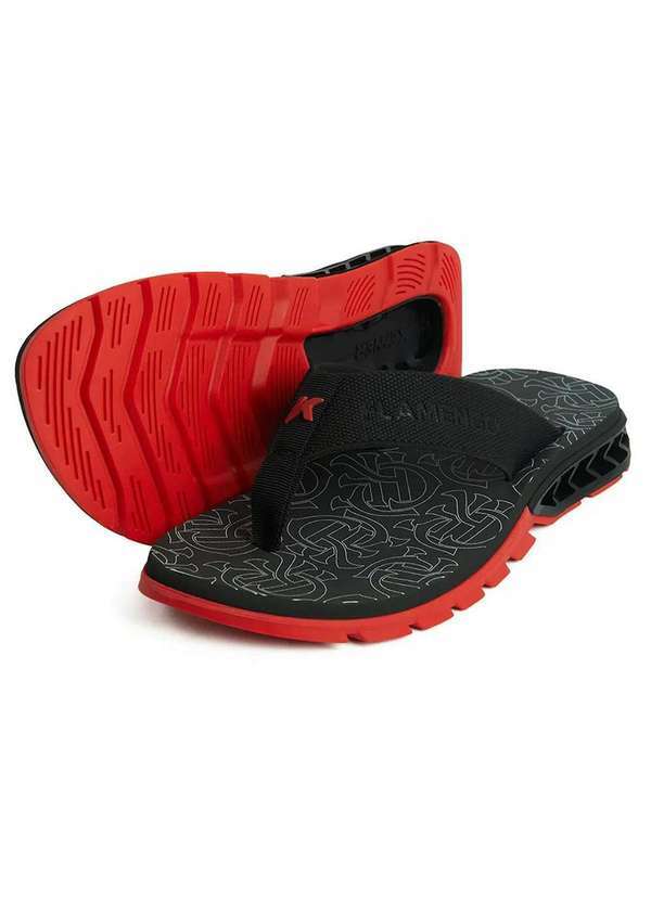 Kenner - Chinelo Kenner Rakka Flamengo Masculino Preto