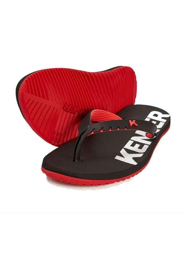 Kenner - Chinelo Kenner Red Masculino Preto