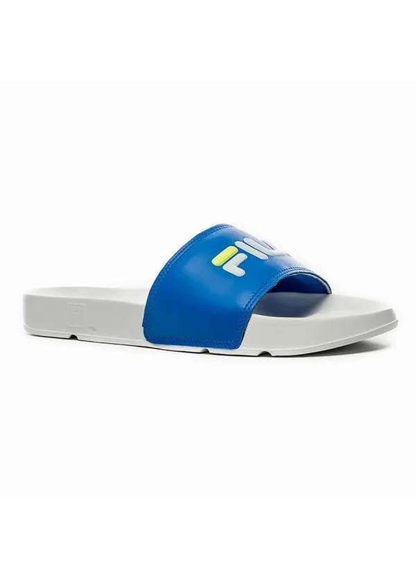 Fila - Chinelo Slide Fila Drifter Basic - Azul e Branco Azul