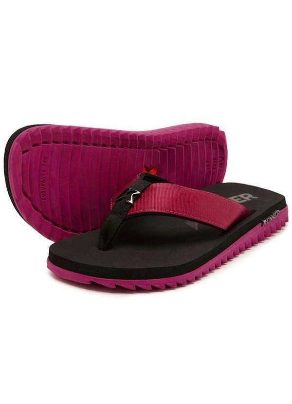 Kenner - Sandalia Kenner Kivah Masculina - Preto e Rosa Preto