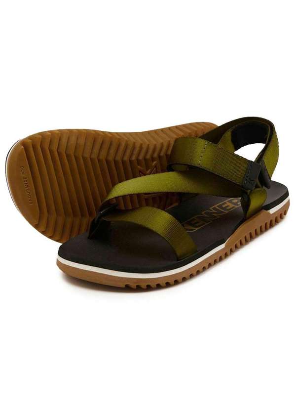 Kenner - Sandalia Kenner Pro Trekking Nk6 Masculina - Preto e Verde Preto