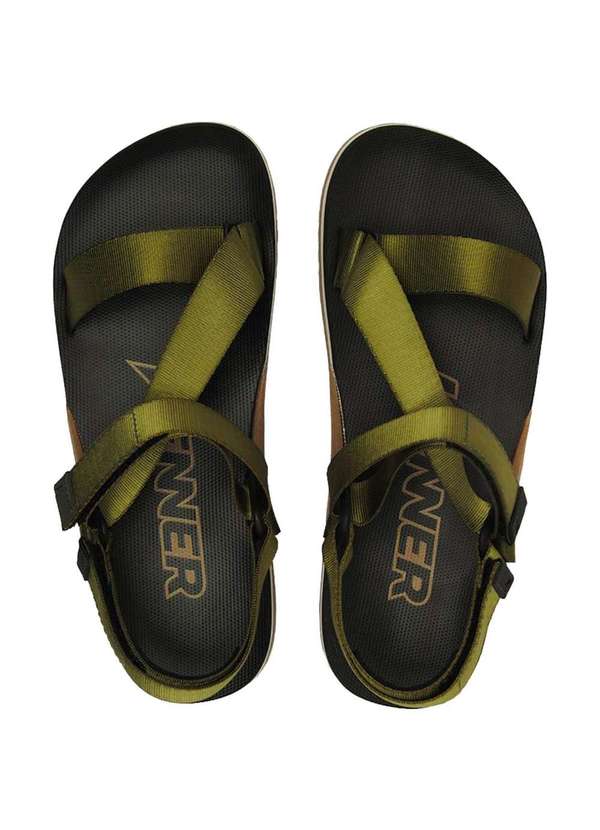 Kenner - Sandalia Kenner Pro Trekking Nk6 Masculina - Preto e Verde Preto 2