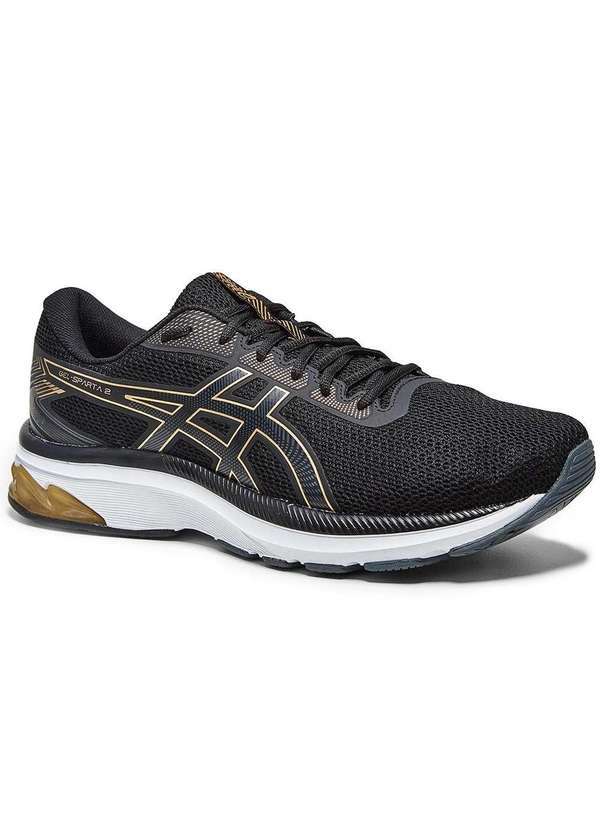 Asics - Tenis Asics Gel-Sparta 2 Masculino - Preto e Dourado Preto