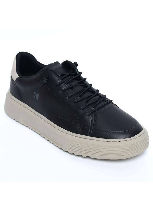 Kildare - Tenis Couro Kildare Amsterda Masculino Preto