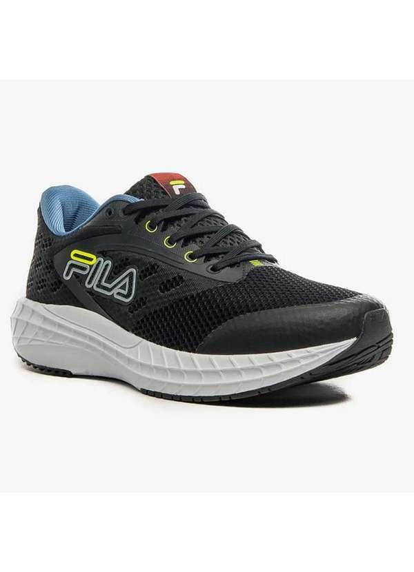 Fila - Tenis Fila Compass Masculino - Preto e Verde Preto