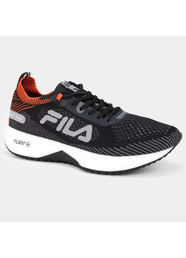 Fila - Tenis Fila Float Prime Masculino - Preto e Laranja Preto