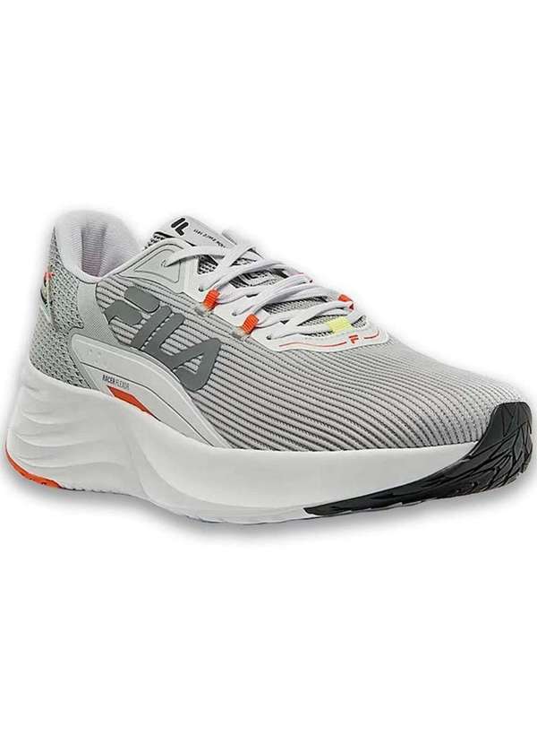Fila - Tenis Fila Racer Flexor Feminino - Prata e Laranja Prata