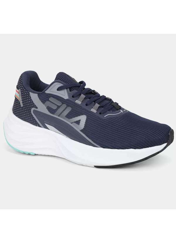 Fila - Tenis Fila Racer Flexor Masculino - Marinho e Prata Azul
