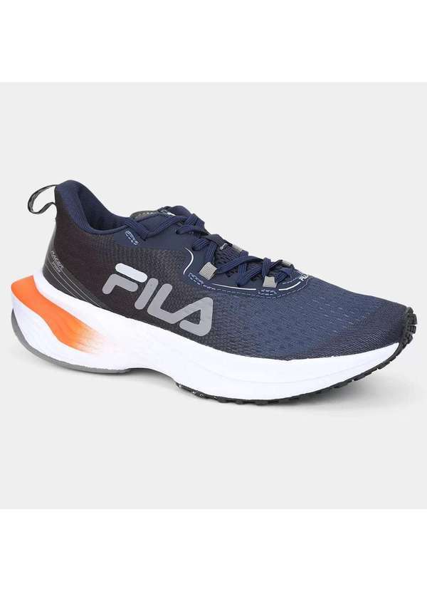 Fila - Tenis Fila Racer Spider Masculino - Marinho e Laranja Azul