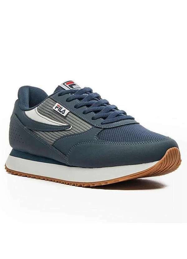 Fila - Tenis Fila Retro College Masculino - Marinho e Grafite Azul