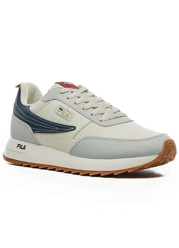 Fila - Tenis Fila Retro Flag Masculino - Branco e Marinho Branco