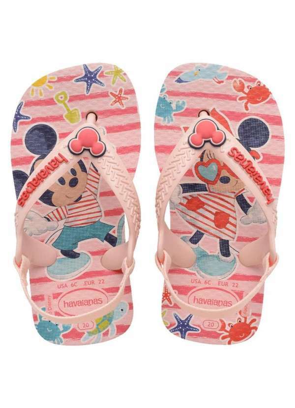 Havaianas - Chinelo Infantil Havaianas Baby Disney Classics - Rosa Rosa