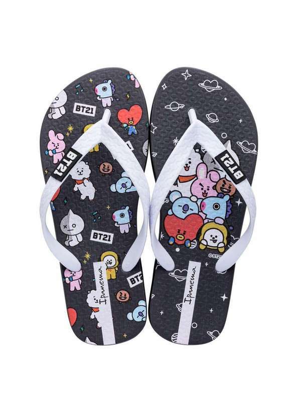 Grendene Kids - Chinelo Infantil Ipanema Bt21 Menina Preto