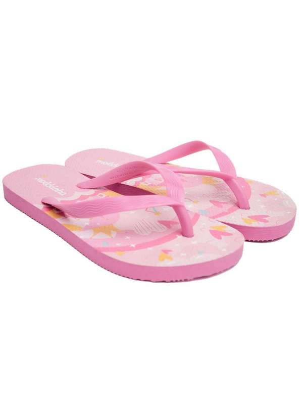 Molekinha - Chinelo Infantil Molekinha Castelo Menina Rosa