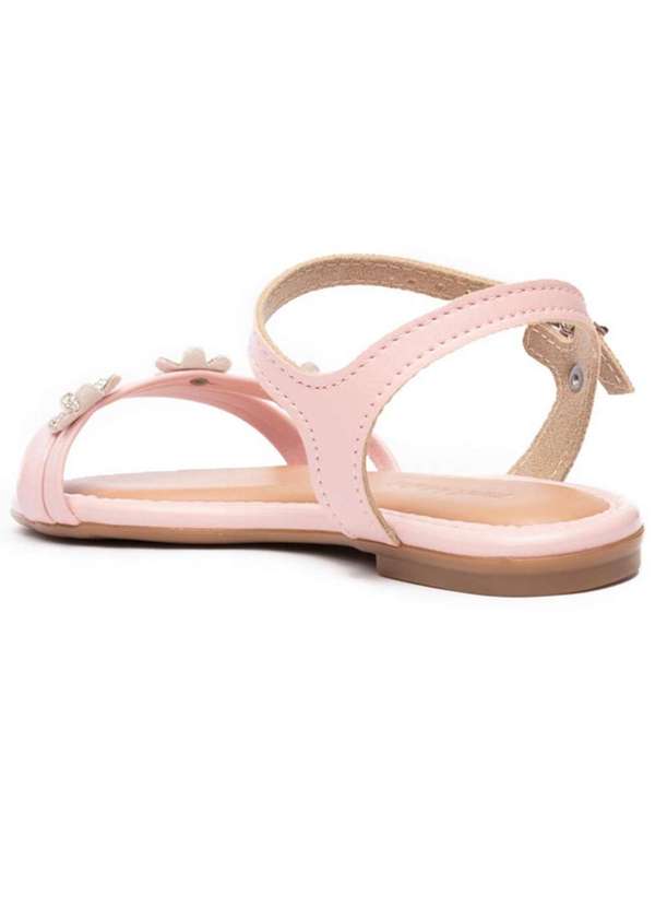 Molekinha - Sandalia Infantil Molekinha Brilho Flor Menina - Rosa Rosa 4