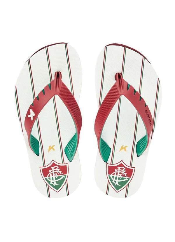 Kenner - Chinelo Infantil Kenner Fluminense Red Kids Vermelho