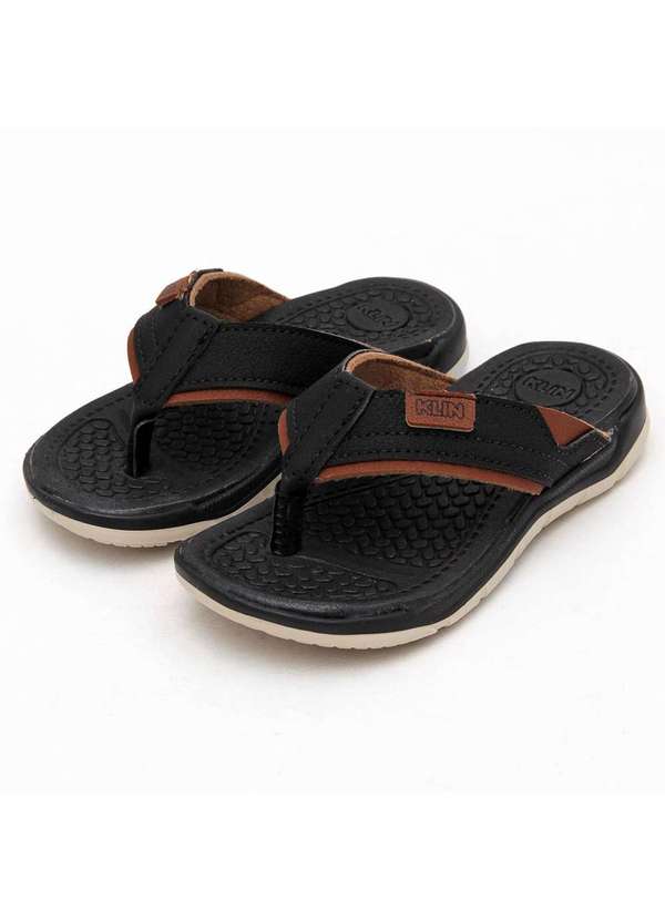 Klin - Chinelo Infantil Klin Line Play Baby Preto