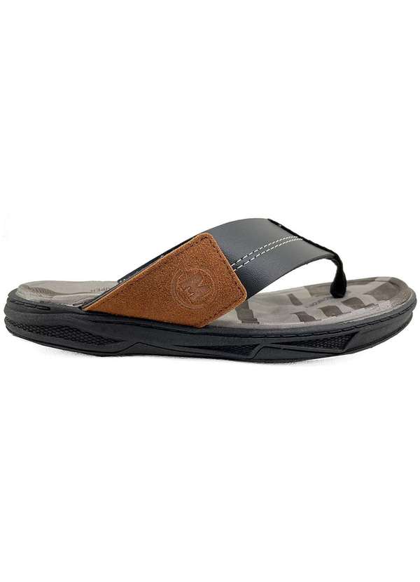 Molekinho - Chinelo Infantil Molekinho Listras Conforto Preto 2