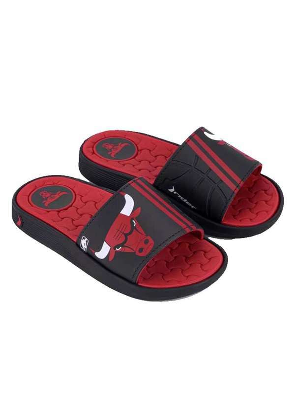 Rider - Chinelo Infantil Rider Slide Pump Nba Ii Menino Preto