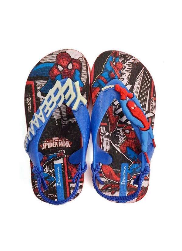 Grendene Kids - Chinelo Ipanema Infantil Homem Aranha Power Baby Azul