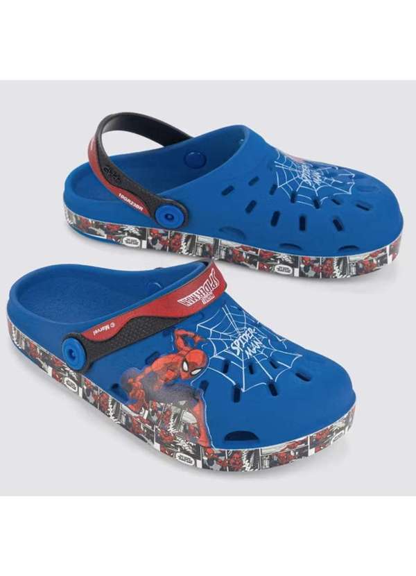 Grendene Kids - Babuche Infantil Homem Aranha Quadrinhos Grendene Kids Azul
