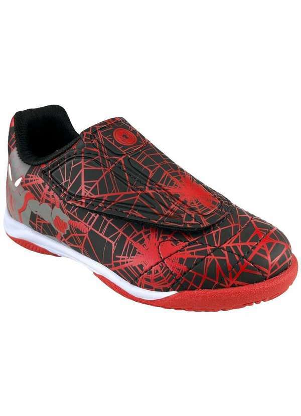 Dray - Chuteira Infantil Futsal Dray Marvel Homem Aranha Vermelho