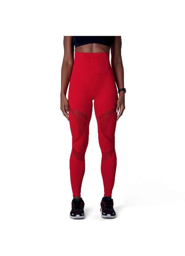 Lupo - Calca Legging Lupo Lsport Arrastao Feminina Vermelho