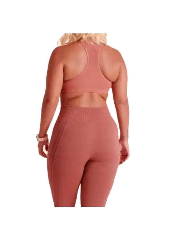 Lupo - Top Esportivo Lupo Challenge sem Bojo Marrom 3