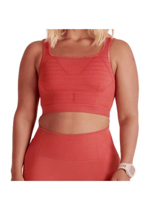 Lupo - Top Lupo Sport Shine Seamless Feminino Vermelho
