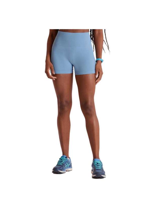 Lupo - Short Legging Lupo Canelado Seamless Azul