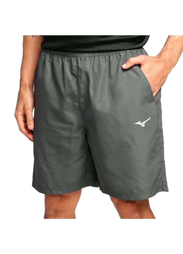 Mizuno - Bermuda Mizuno Big Logo Masculina Cinza
