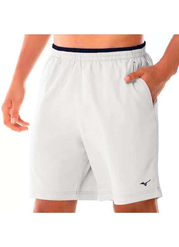 Mizuno - Bermuda Mizuno Masculina Treino Tennis Master Branco