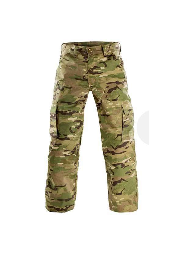 Fox Boy - Calca Fox Boy Rip Stop Tatica Reforcada 6 Bolsos Camuflada Verde