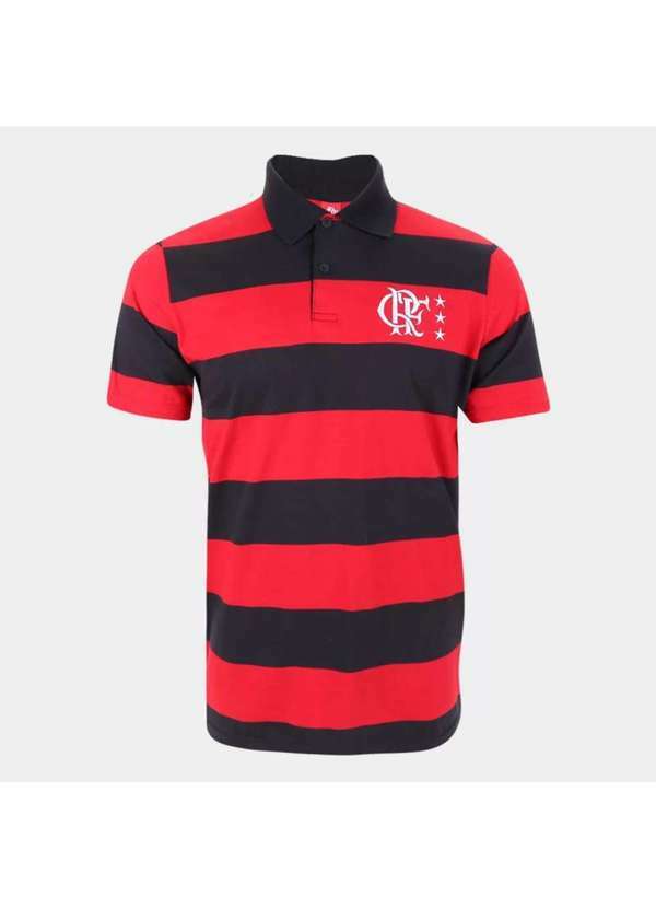 Braziline - Camisa Polo Braziline Flamengo Control Masculina Preto