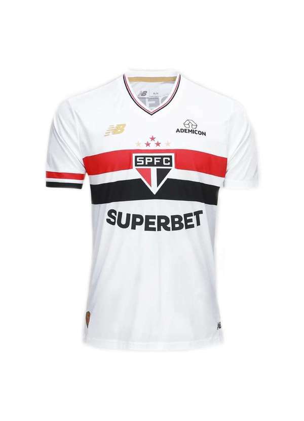 New Balance - Camisa Sao Paulo 25/26 Home Torcedor New Balance Masculina Branco