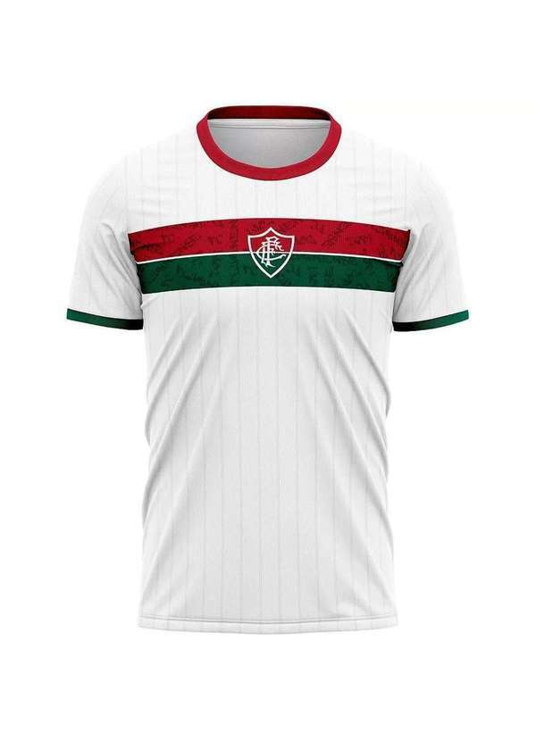 Braziline - Camiseta Fluminense Stencil Masculina Branco
