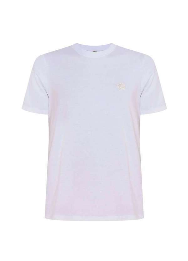 John John - Camiseta John John Rg Flame Transfer Masculina Branco