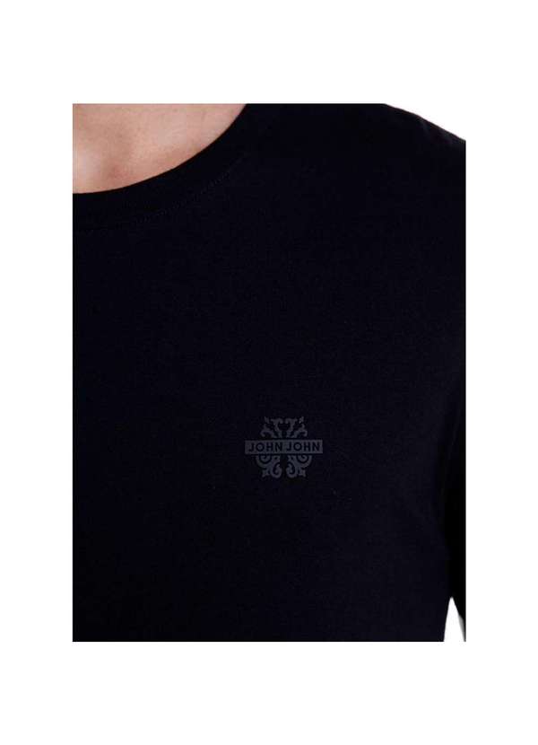 John John - Camiseta John John Rg Flame Transfer Masculina Preto 2