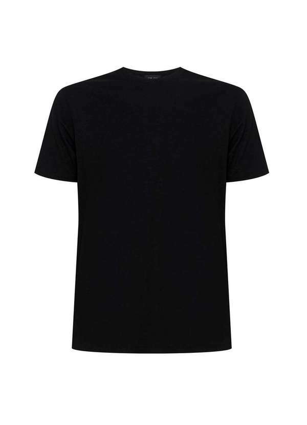 John John - Camiseta John John Supima Black Masculina Preto