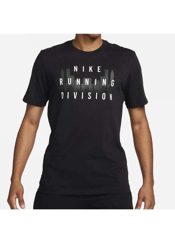 Nike - Camiseta Nike Dri-Fit Running Division Masculina - Preto Preto