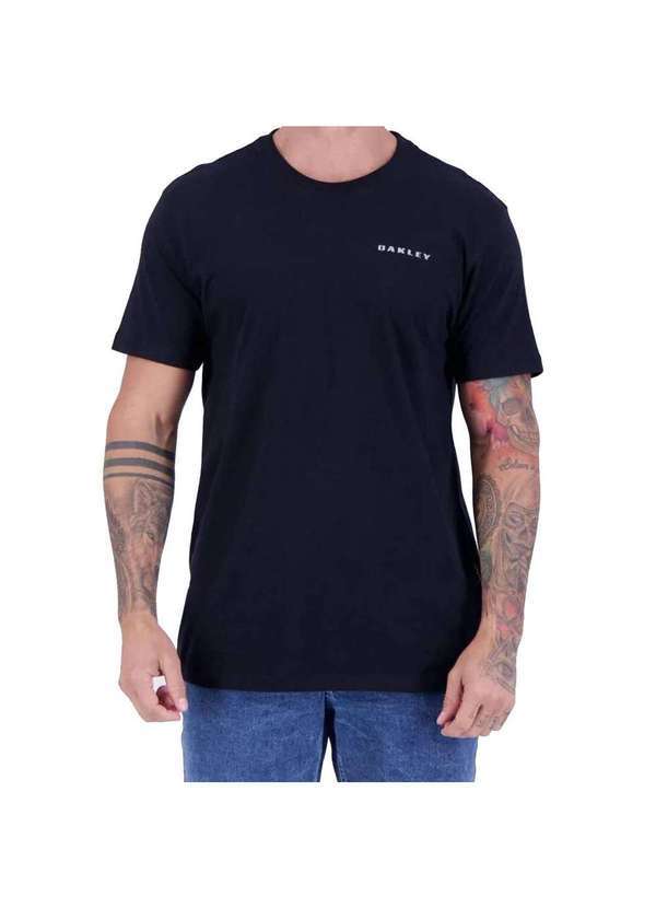 Oakley - Camiseta Oakley Bark Masculina - Preto Preto