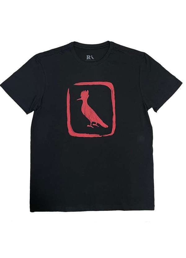 Reserva - Camiseta Reserva Estampada Selo Pica-Pau Oriental Preto