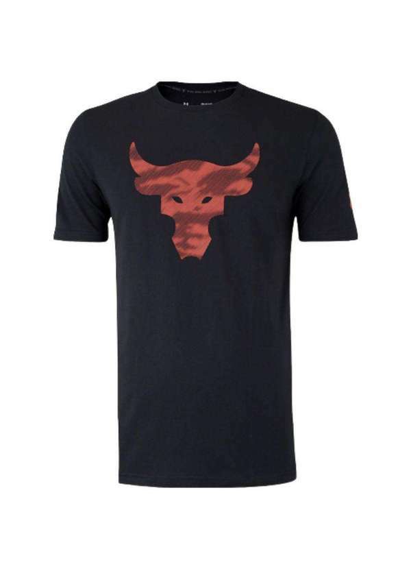 Under Armour - Camiseta Under Armour Project Rock Brahma Masculina Preto