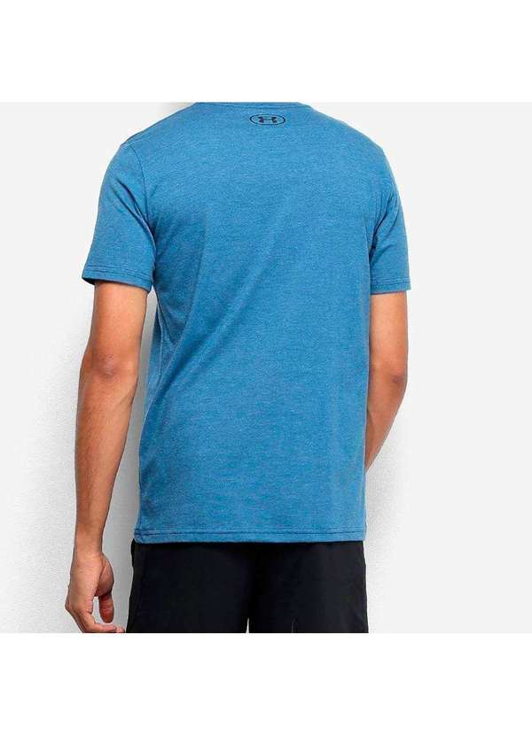 Under Armour - Camiseta Under Armour Sportstyle Left Chest Ss Masculina Azul 2