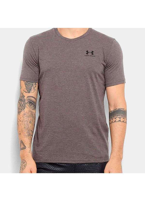 Under Armour - Camiseta Under Armour Sportstyle Left Chest Ss Masculina Cinza
