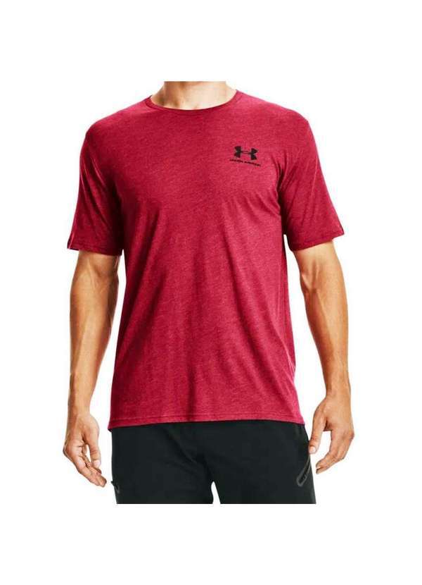 Under Armour - Camiseta Under Armour Sportstyle Left Chest Ss Masculina Rosa