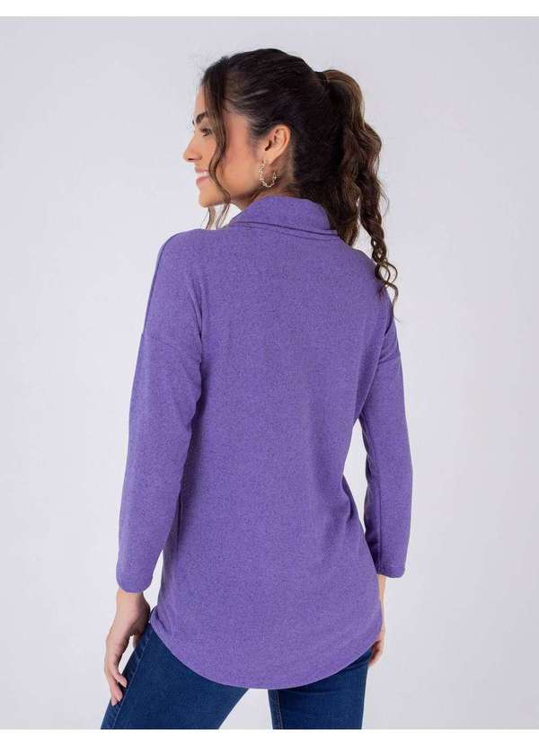 Susie Modas - Blusa Gola Faixa Feminina Roxo 2