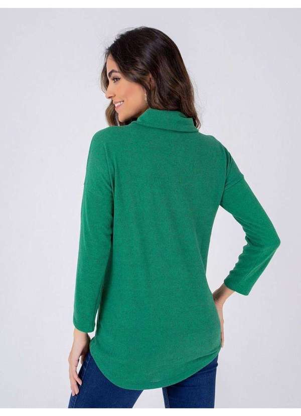 Susie Modas - Blusa Gola Faixa Feminina Verde 2